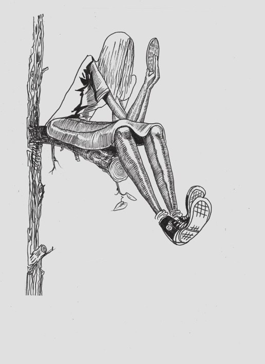 Gregg Williard Alone 2 12inches x 14 inches pencil